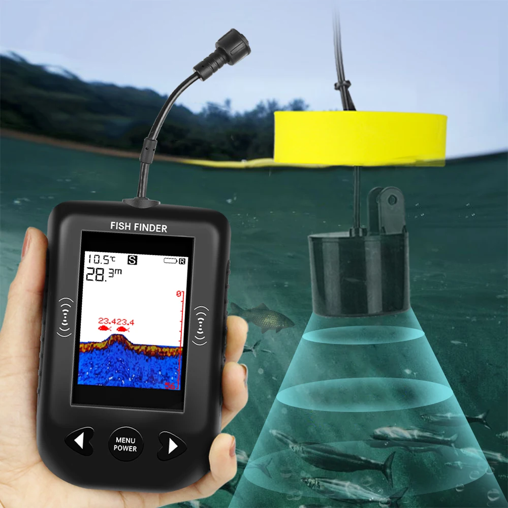 Allarme 100M Sonar portatile E - Fishing Depth Finder recensione e prezzo