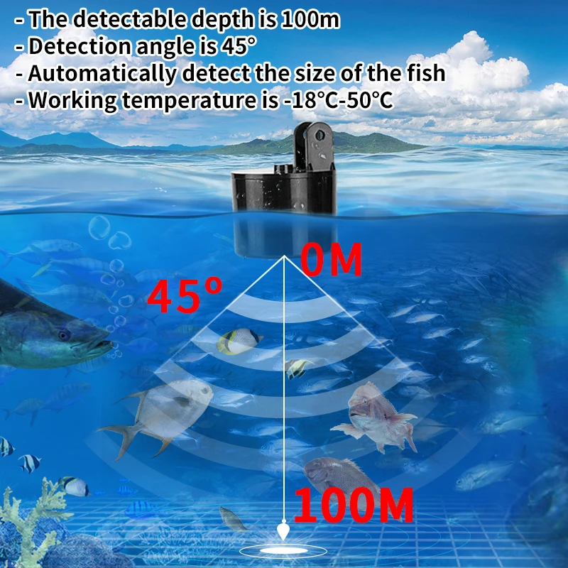 Allarme 100M Sonar portatile E - Fishing Depth Finder recensione e prezzo