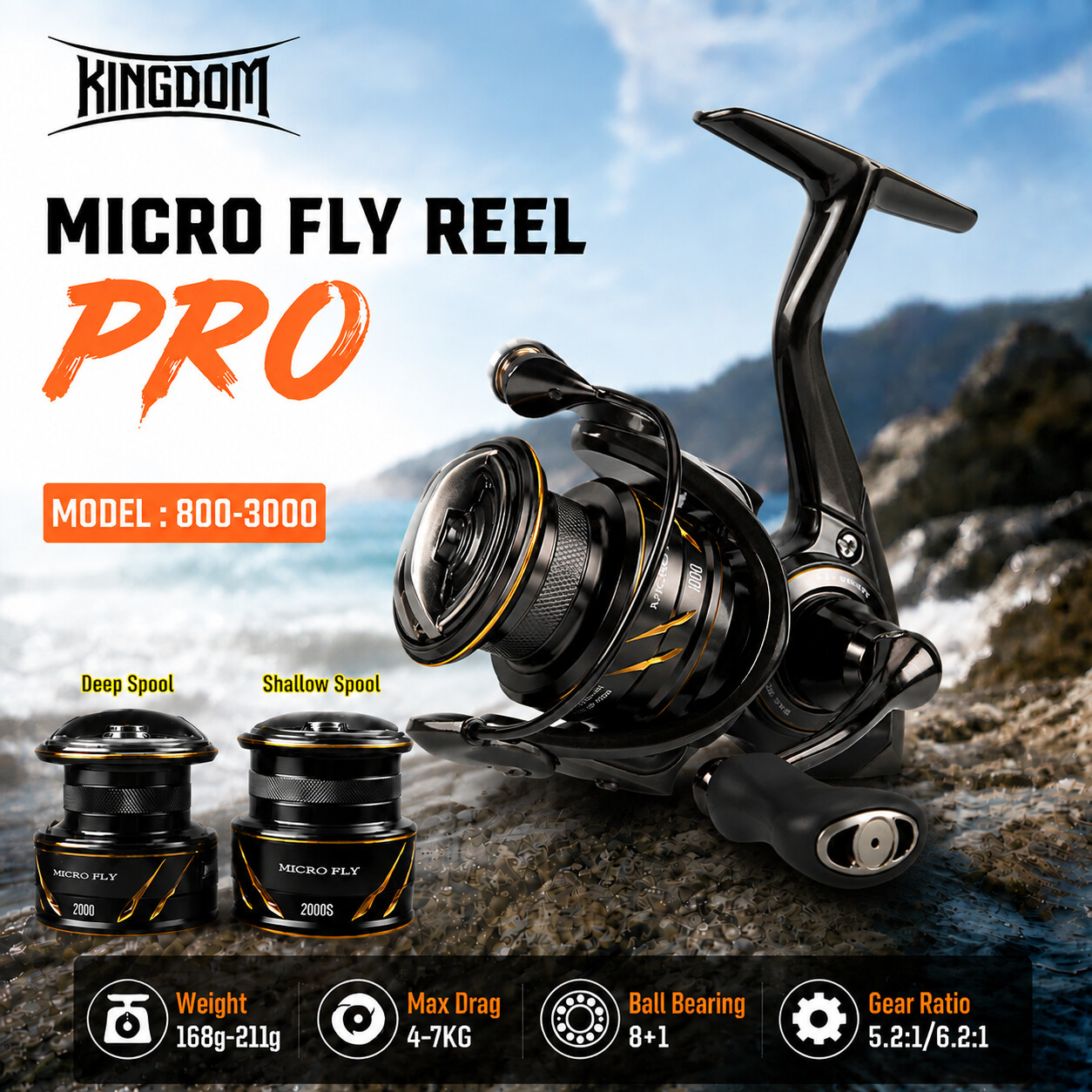 Mulinello da Pesca Spinning Ki - Kastking Reel Zephyr recensione e prezzo